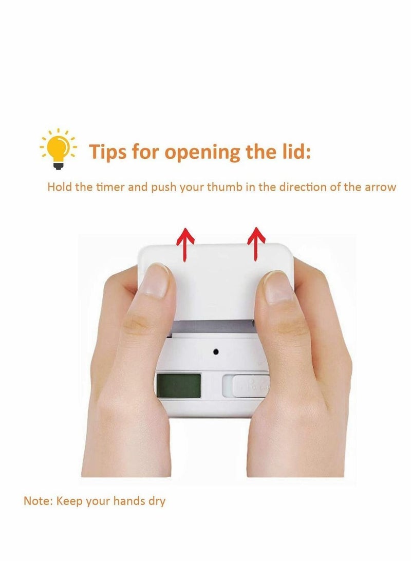 Cube Timer, Kitchen Timer Child Exercise Gravity Sensor Flip For Time Management And Countdown Settings, Student Learning (1 - 3 5 10 Minutes, White) - Image 3